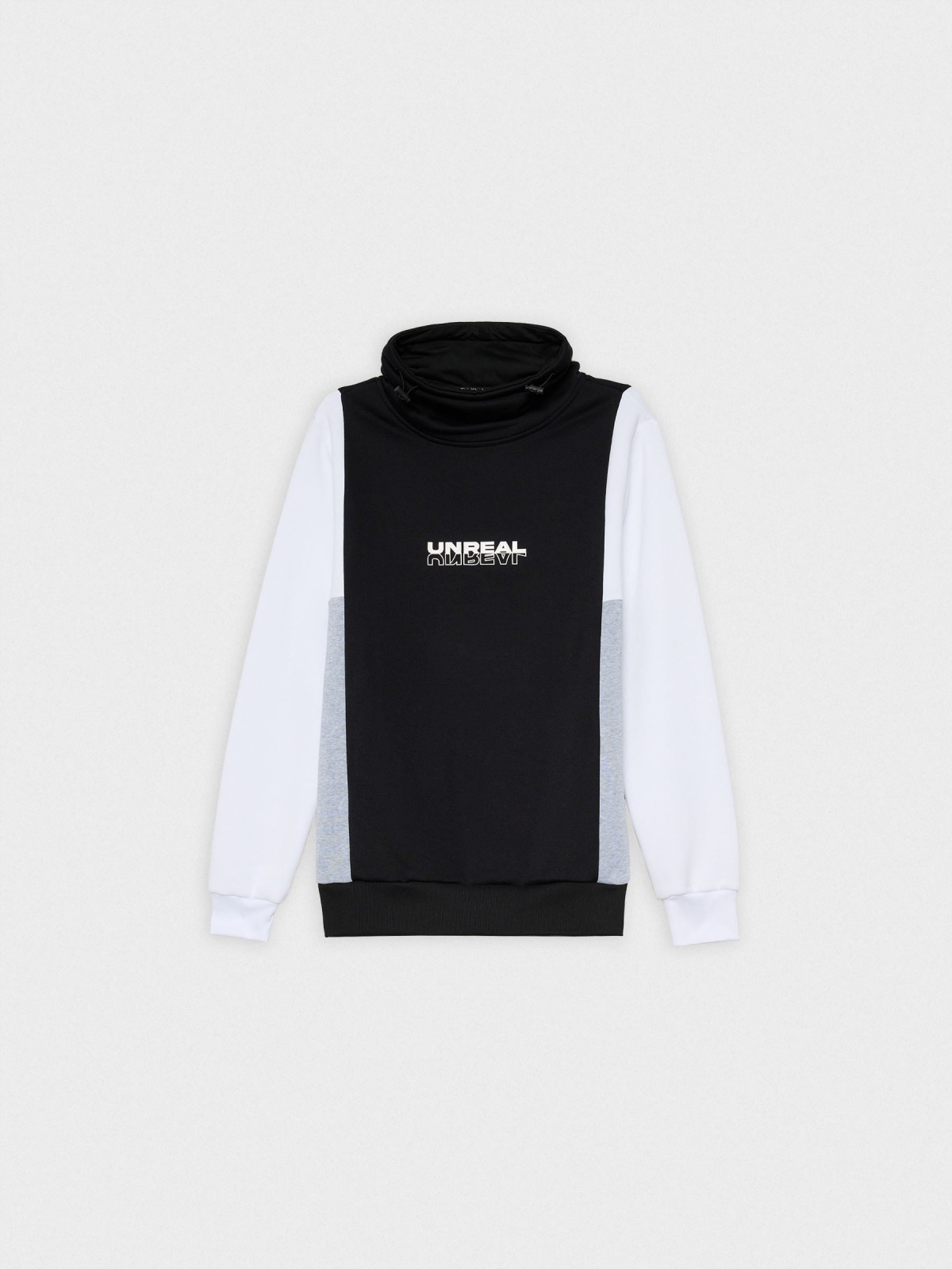 Sudadera UNREAL blanco vista detalle