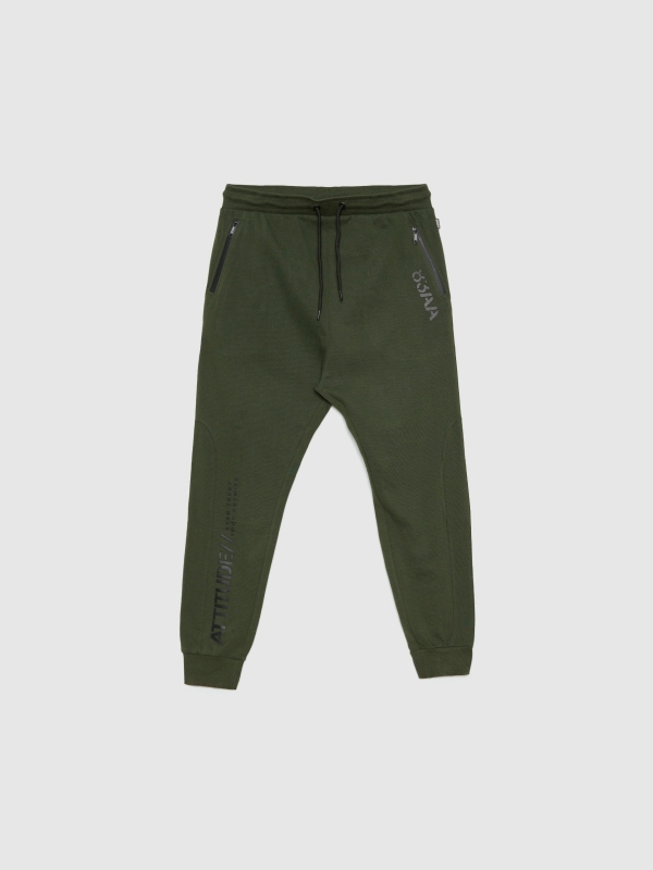 Attitude jogger pants khaki detail view