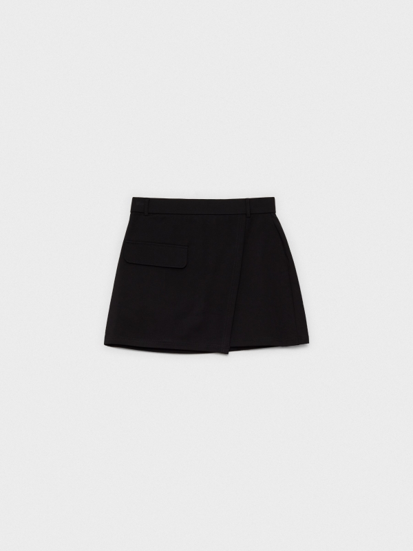 Mini skirt with pocket black detail view