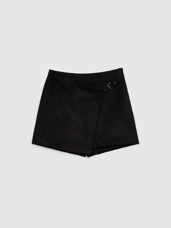 Skort cross black detail view