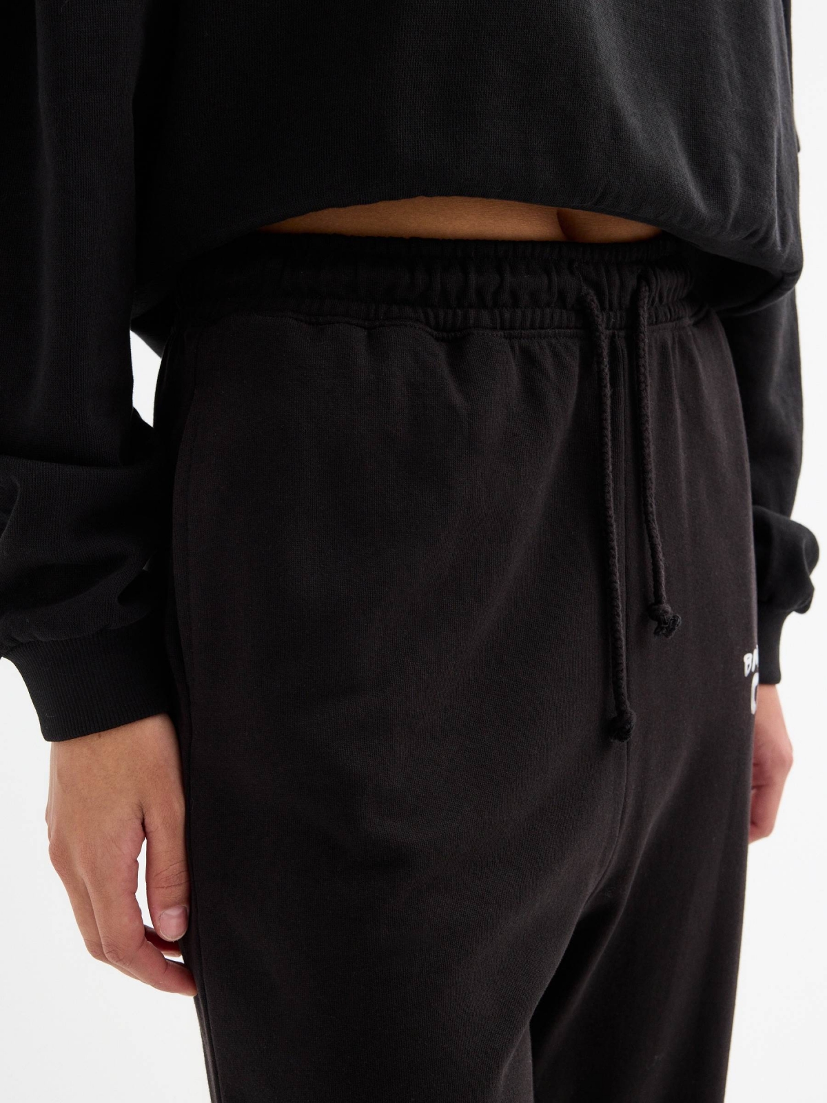 Club jogger pants black detail view