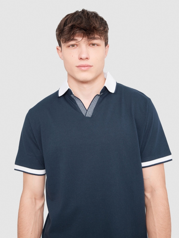  Basic polo shirt navy