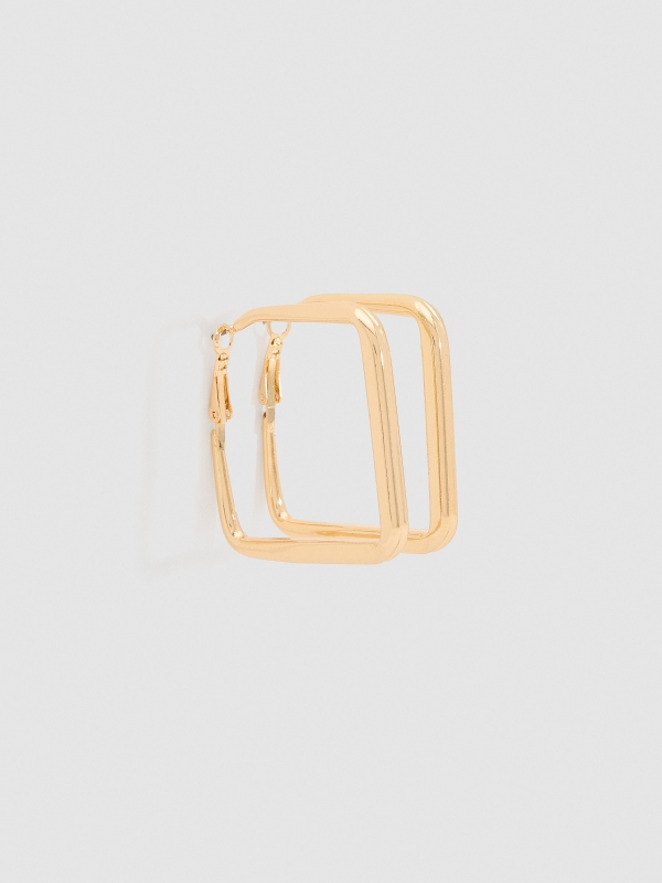 Gold plated earrings set 6 pack golden/silver detail view