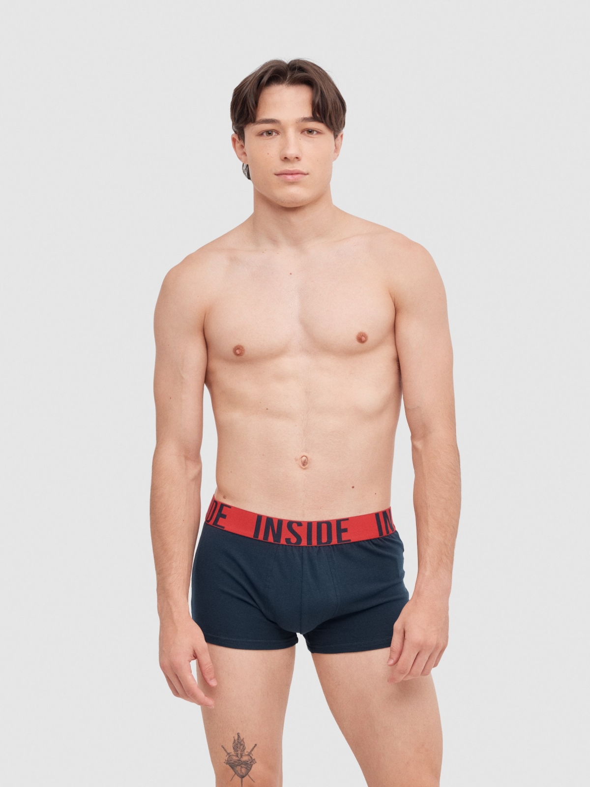 Pack 6 calzoncillos boxer combinados multicolor vista media frontal