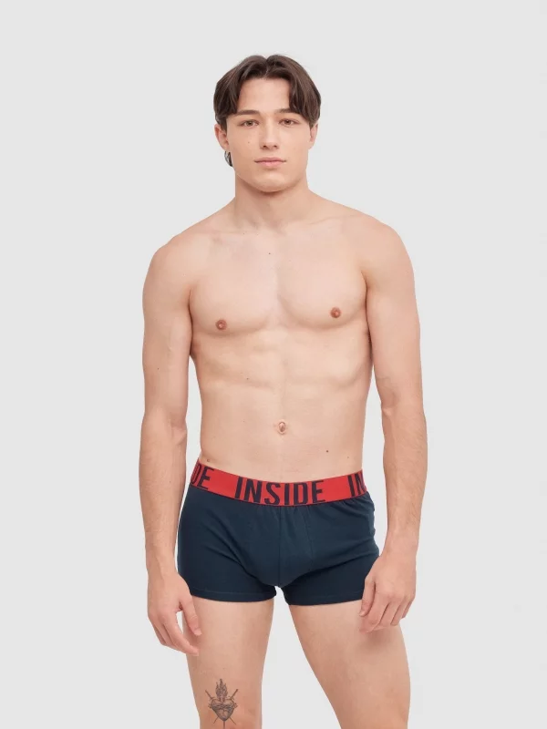 Pack of 6 combined boxer briefs multicolor middle front view