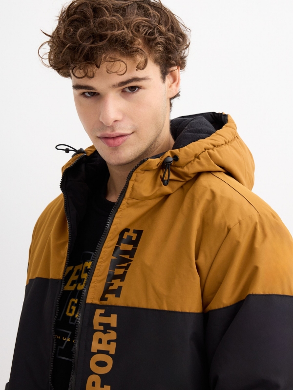  Hooded jacket yellow