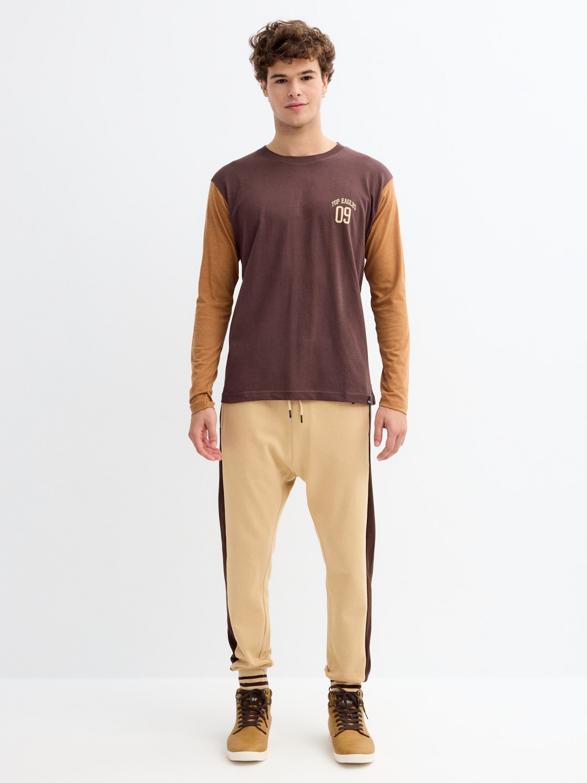 Jogger pants SN beige general front view