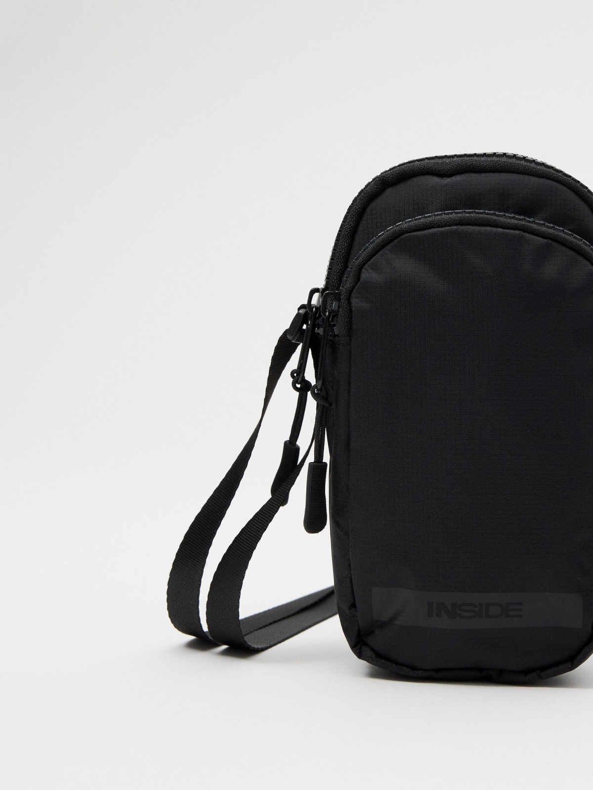 Black smartphone bag black 45º side view