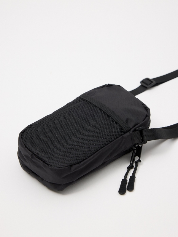 Black smartphone bag black detail view