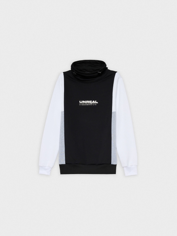 Sudadera UNREAL blanco vista detalle