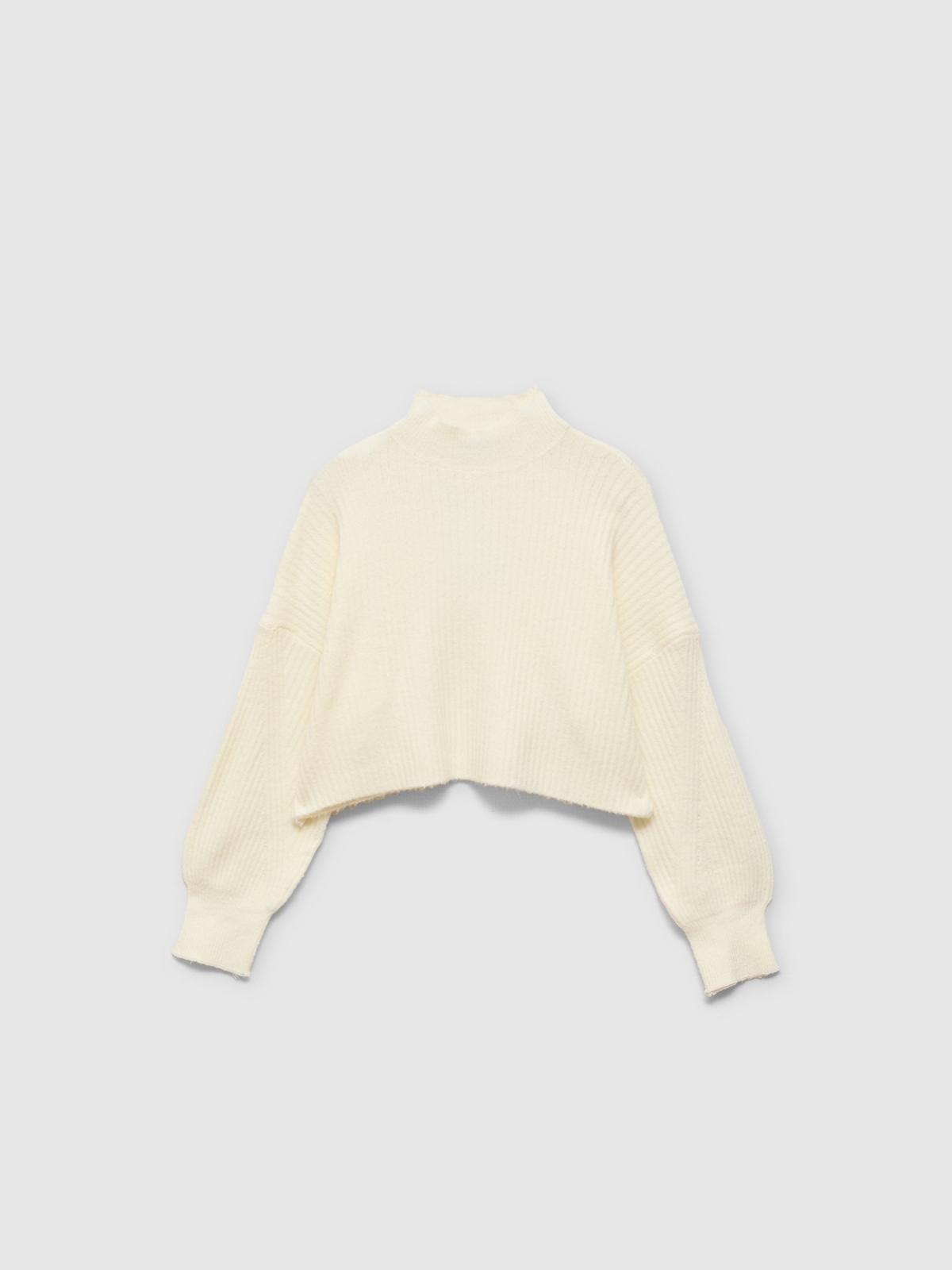  Perkins collar jumper beige front view