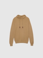 %Pto% Basic pullover collar sand front view