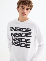 %Pto% Camiseta Inside manga larga blanco