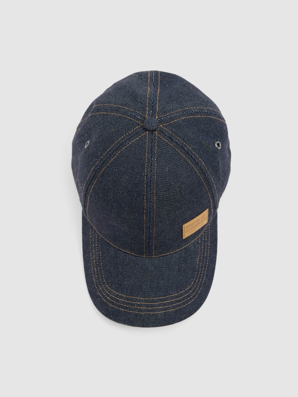 Gorra denim azul vista frontal