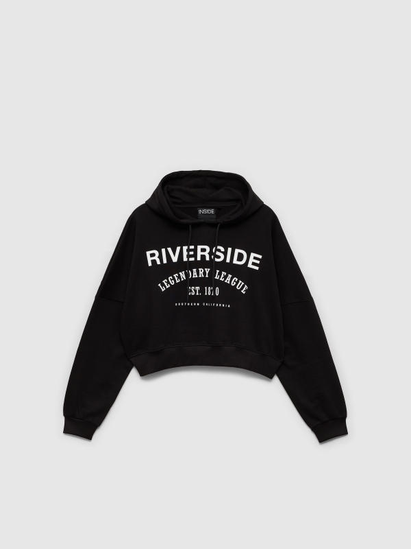  Moletom com capuz riverside preto vista frontal