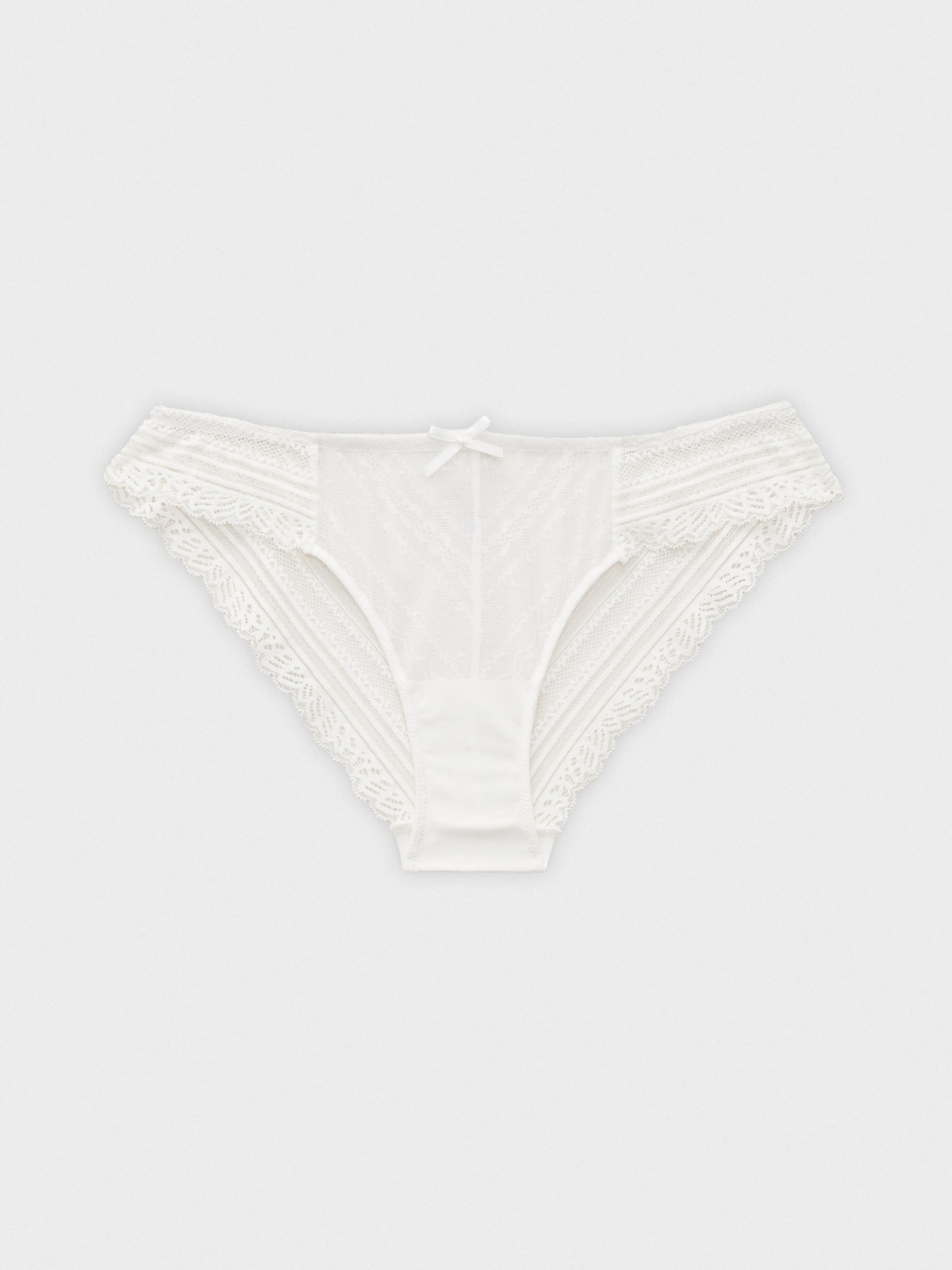 Classic white lace panties