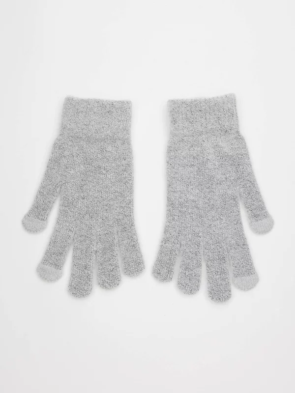 Touchscreen gray gloves