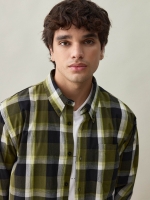 %Pto% Plaid shirt green