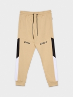 %Pto% Jogger pants sand front view