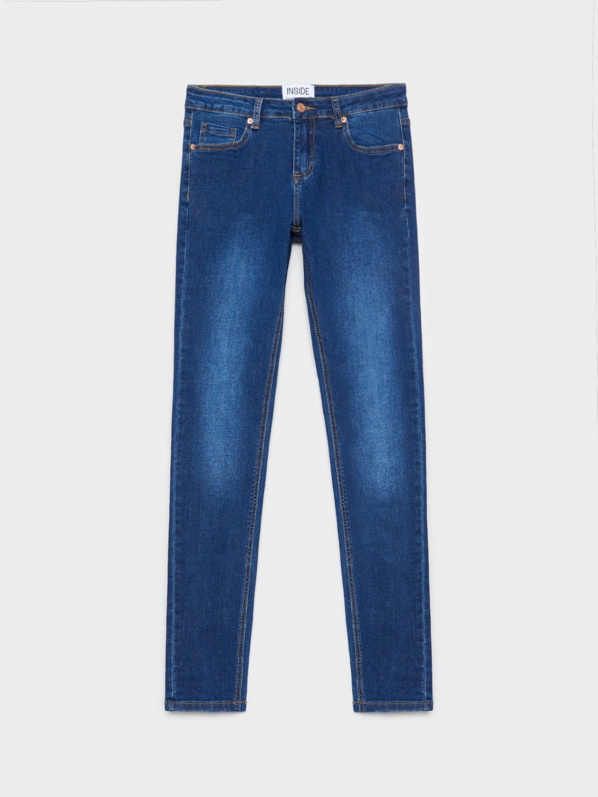  Jeans skinny mid rise azul