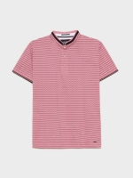 %Pto% Geometric mao polo shirt purple