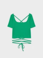 %Pto% Camiseta de cultura verde com alças verde