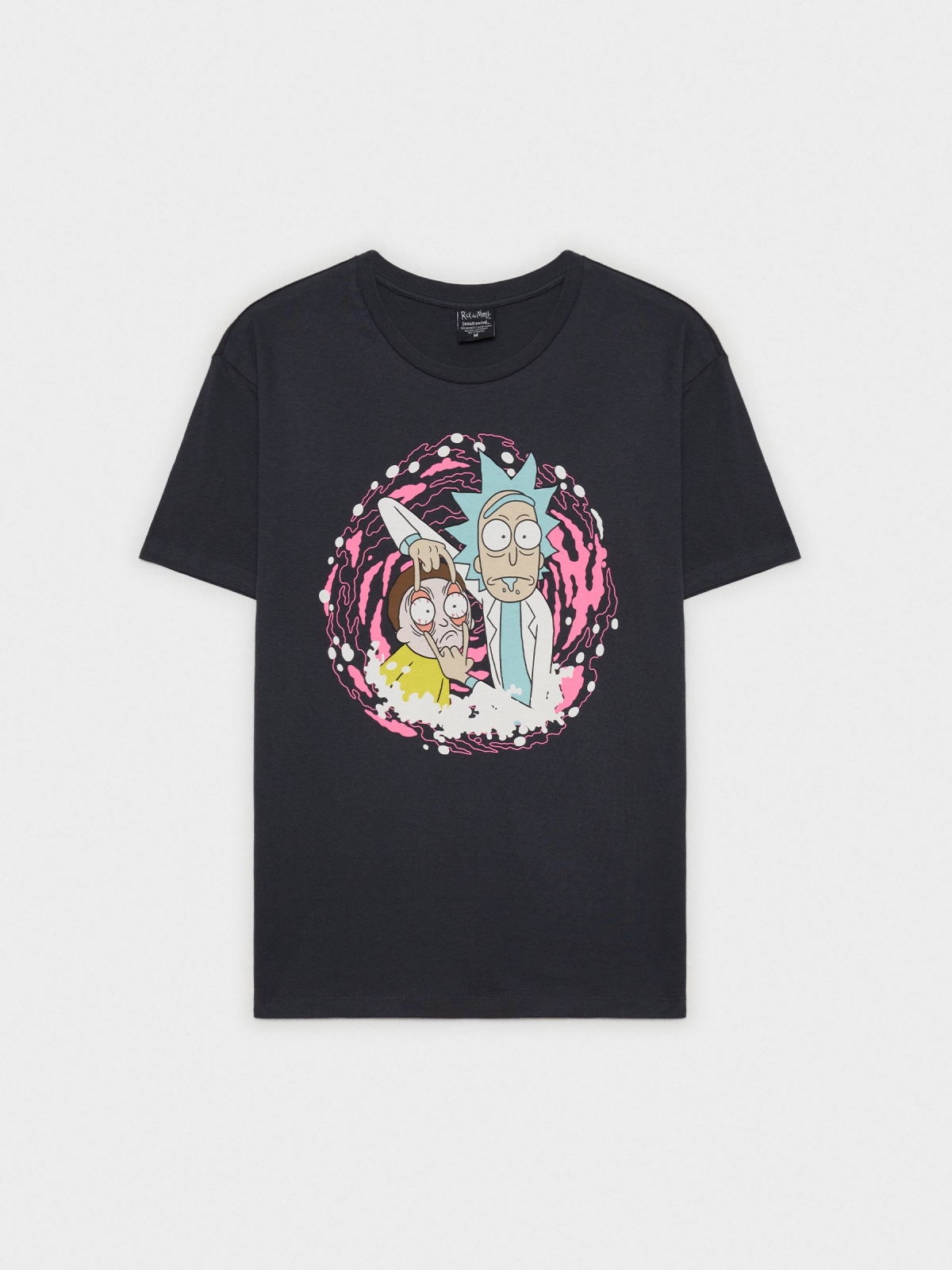  Ricky&Morty black T-shirt dark grey