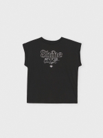 %Pto% Camisola de alças Shine preto