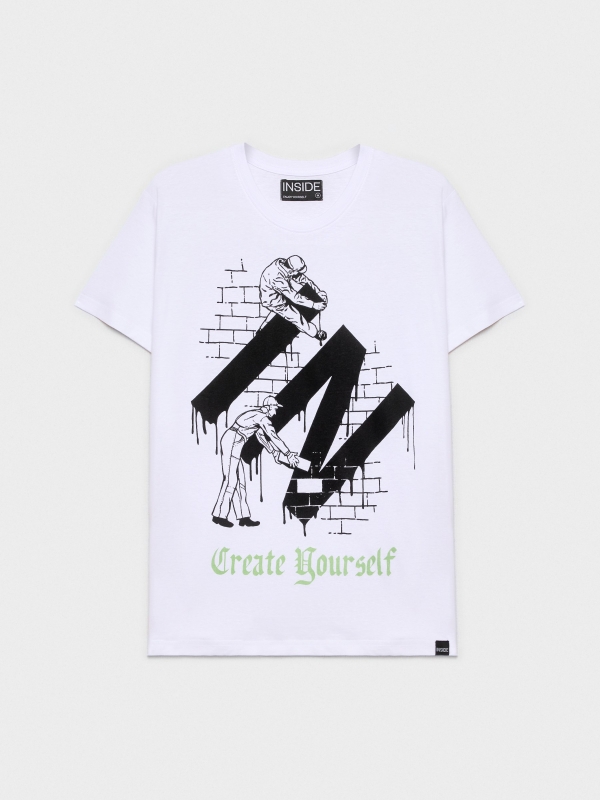  Camiseta Create Yourself blanco