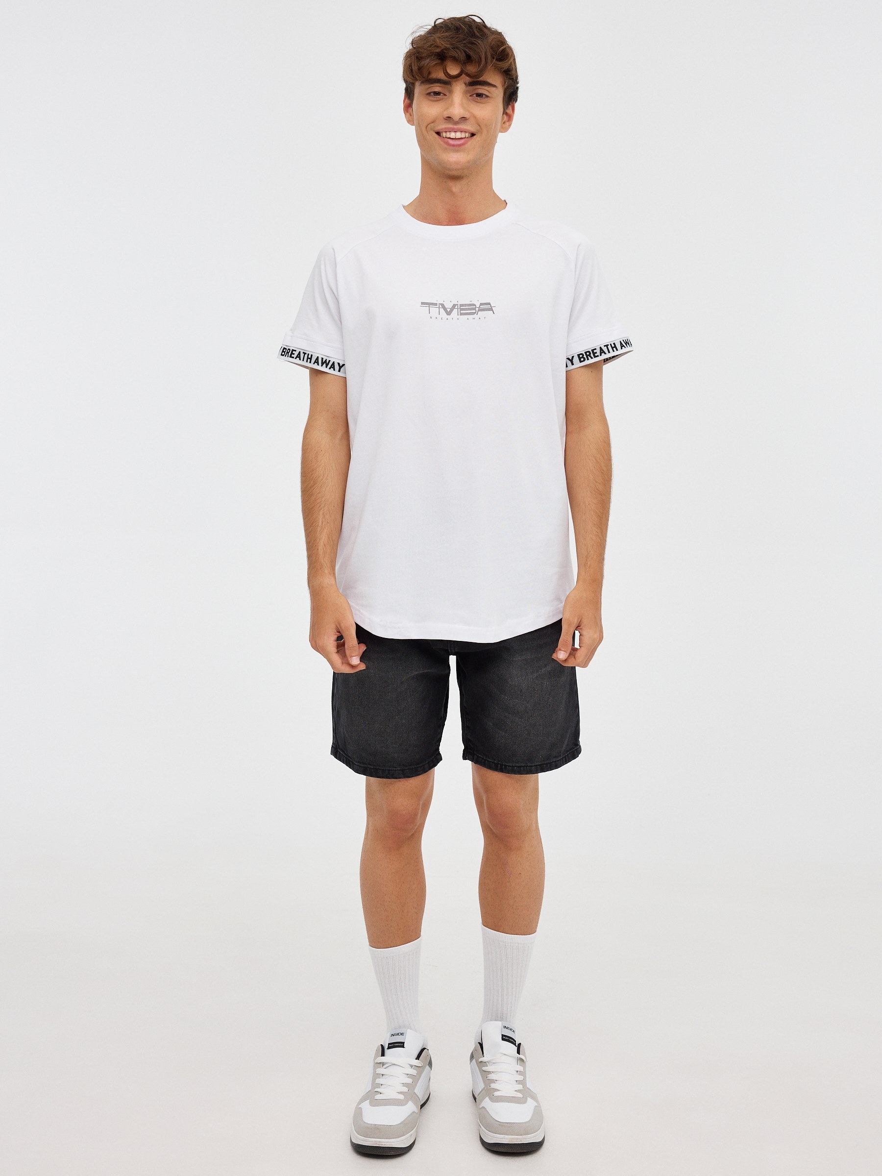 Breath Away T-shirt white middle front view