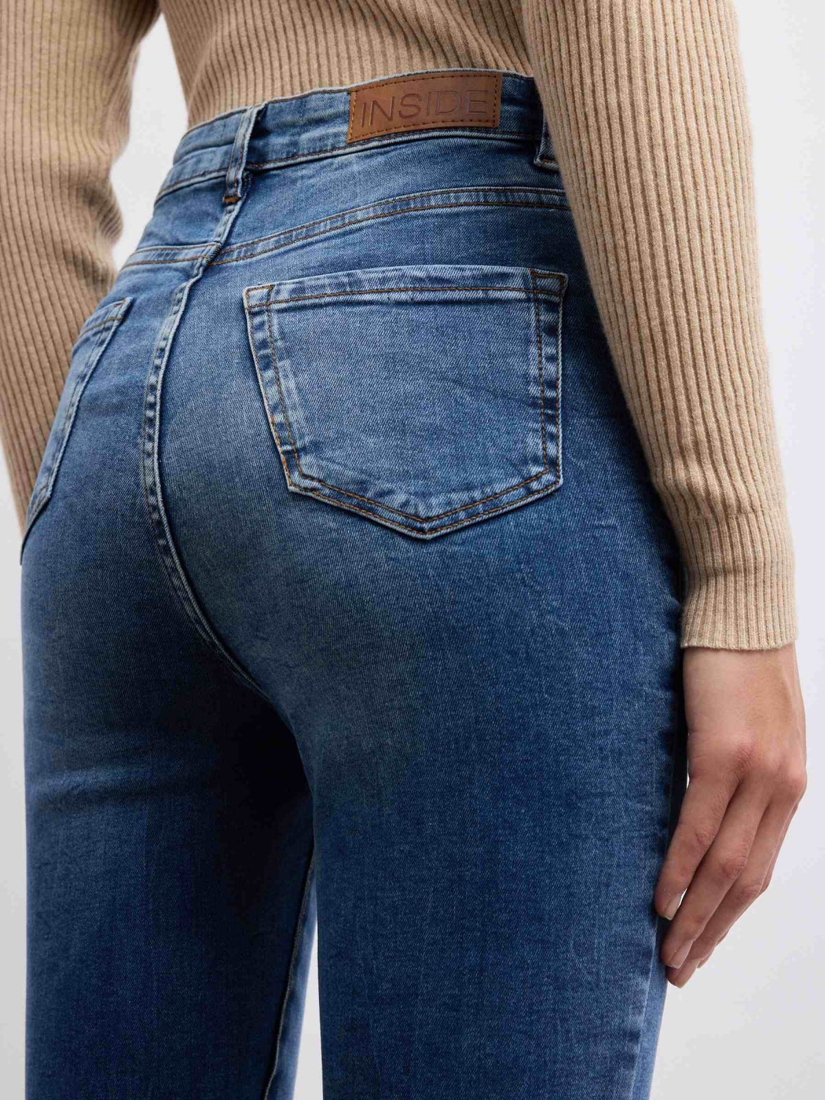 Denim skinny jeans blue detail view