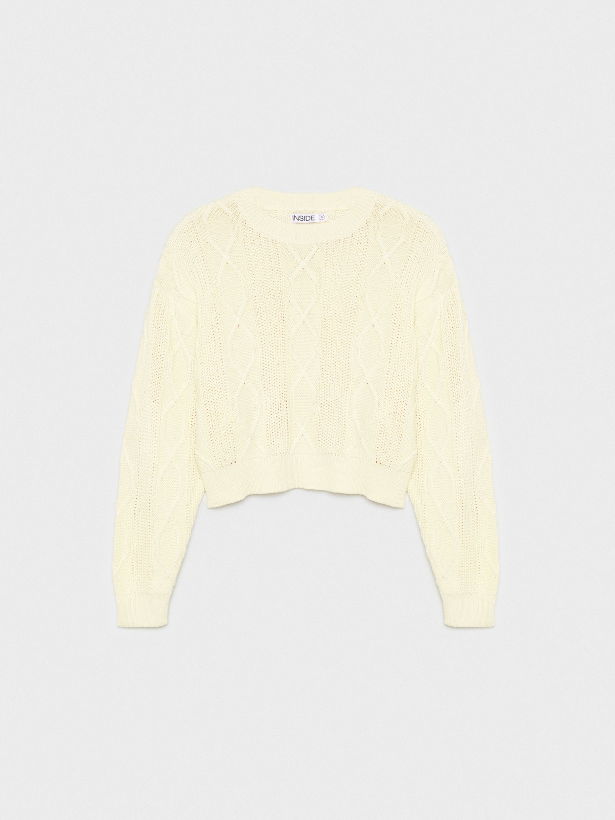  Eights crop sweater off white front view