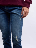 %Pto% Denim basic slim jeans blue