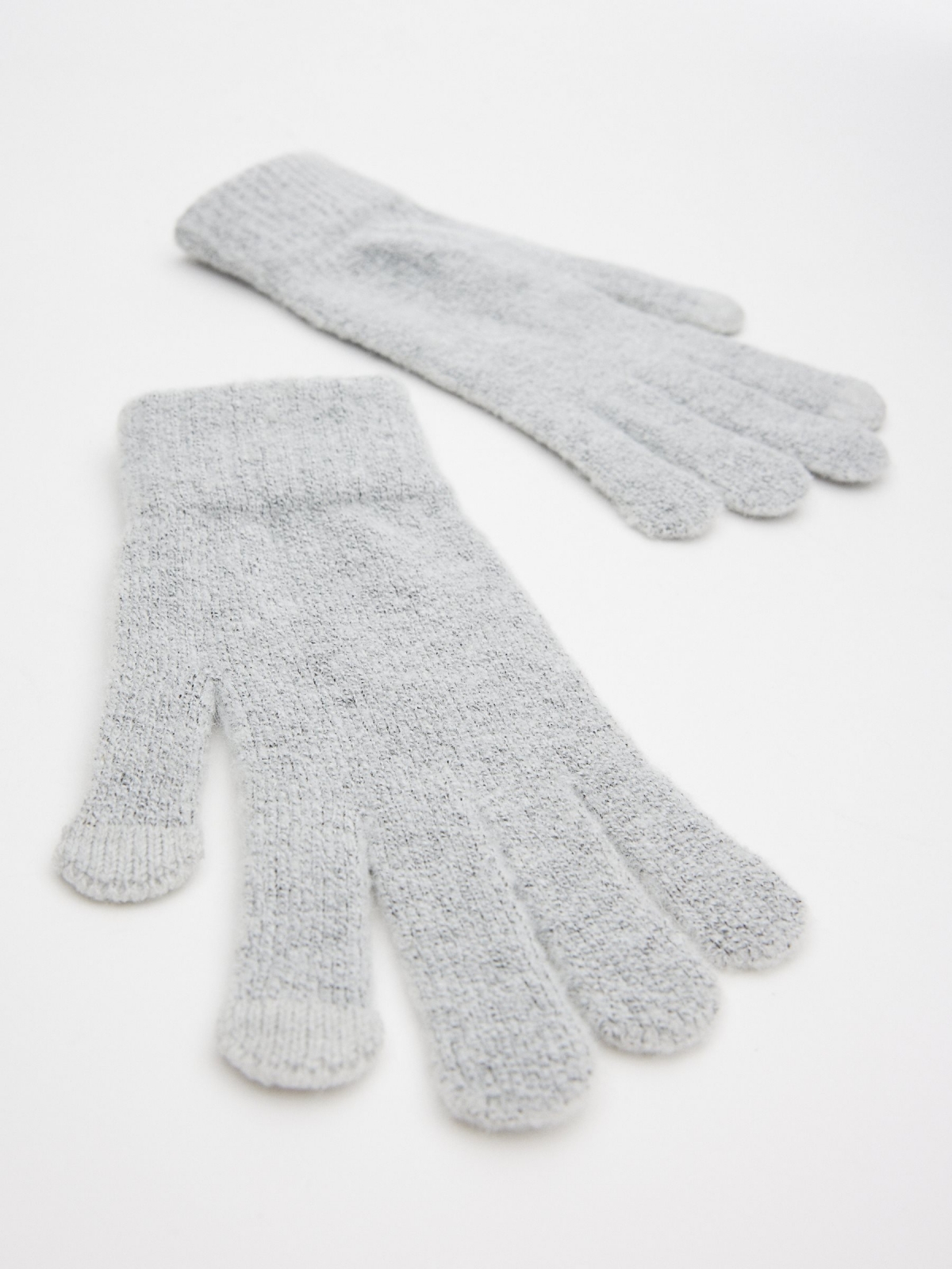 Touchscreen gray gloves grey detail view