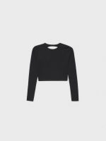 %Pto% T-shirt com corte nas costas preto