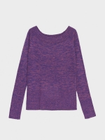 %Pto% Jersey jaspeado de barco lila