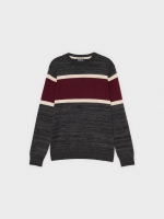 %Pto% Jersey jaspeado color block gris