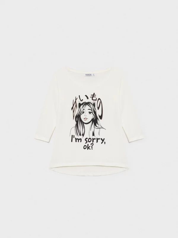  I'm Sorry T-shirt off white