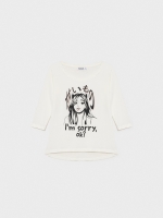 %Pto% I'm Sorry T-shirt off white