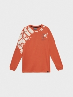 %Pto% T-shirt Tie&dye com texto marrom