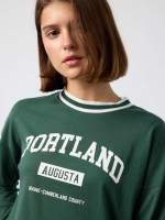 %Pto% Camiseta oversized Portland verde oscuro
