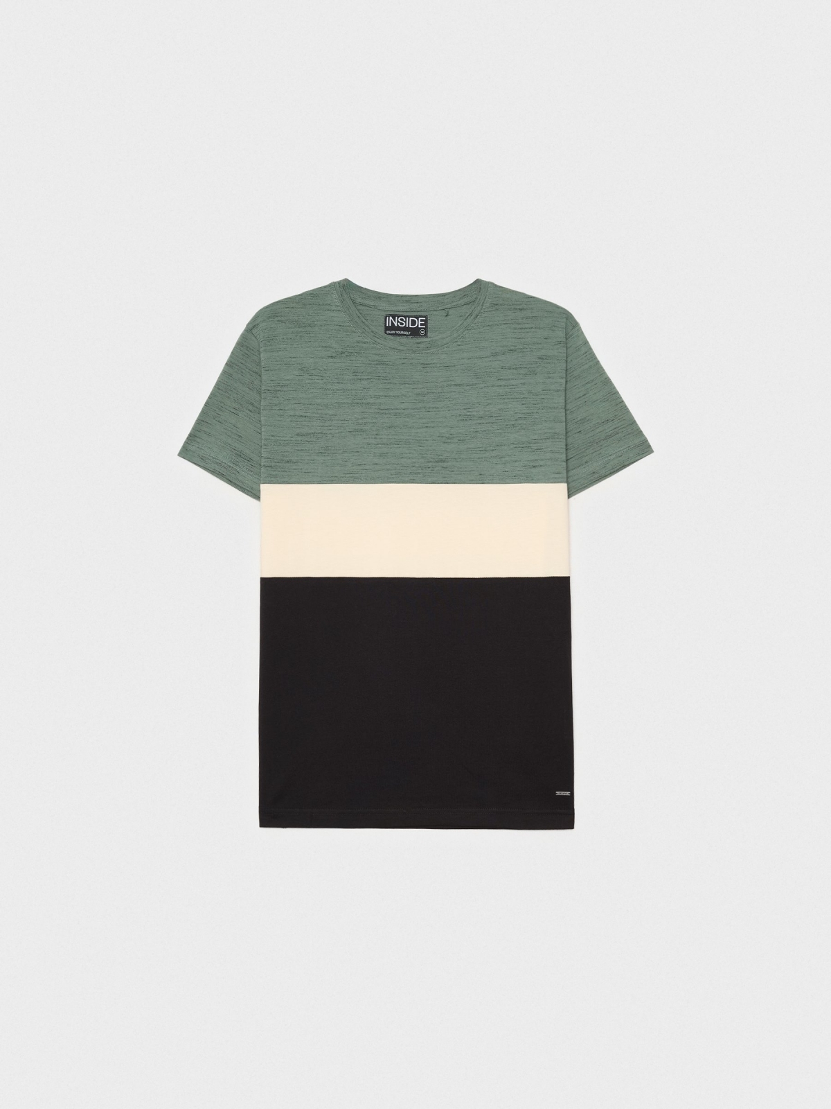  Regular color block t-shirt black