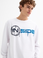 %Pto% Sudadera sin capucha con logo blanco