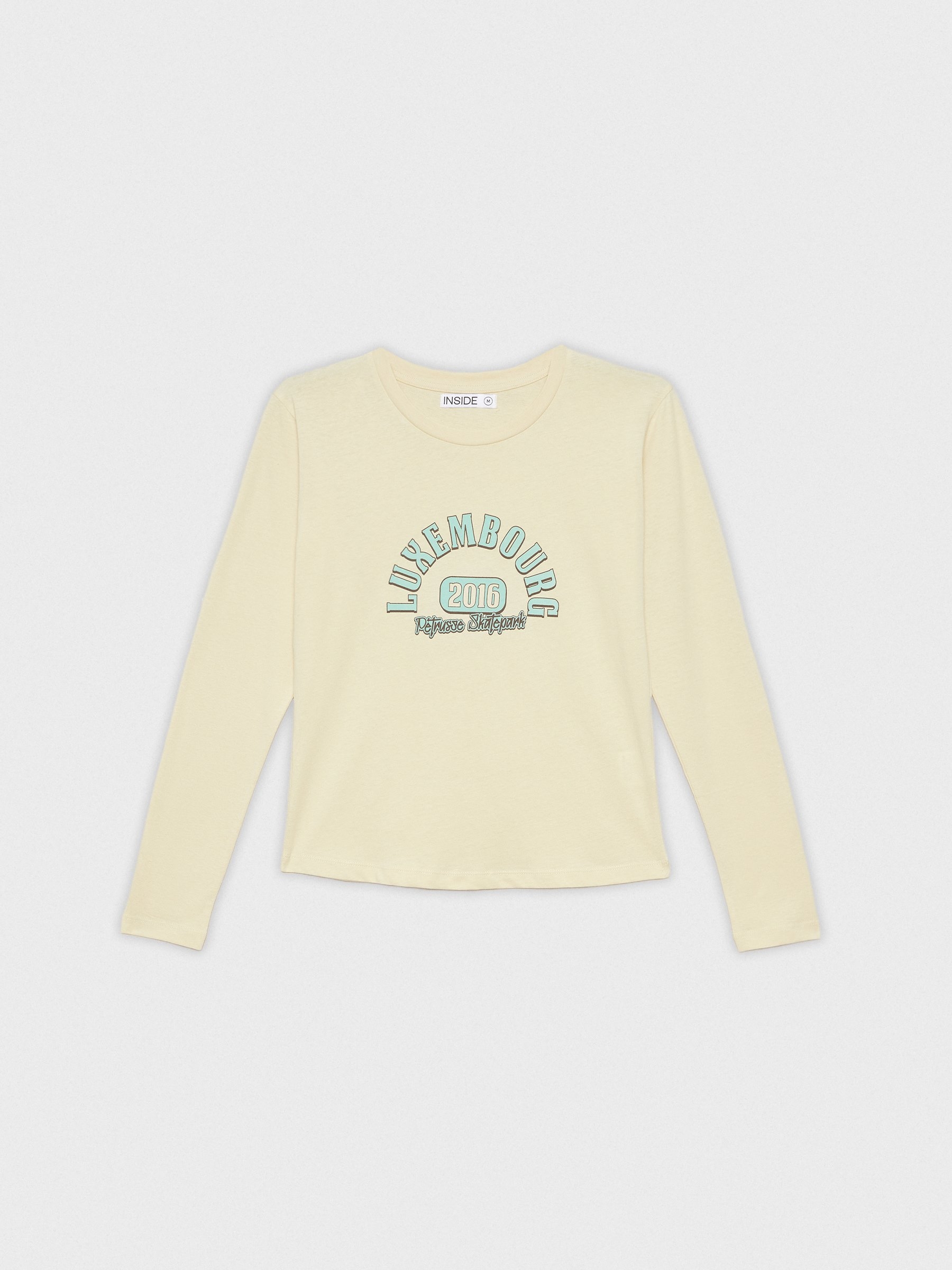 Luxembourg T-shirt sand middle front view