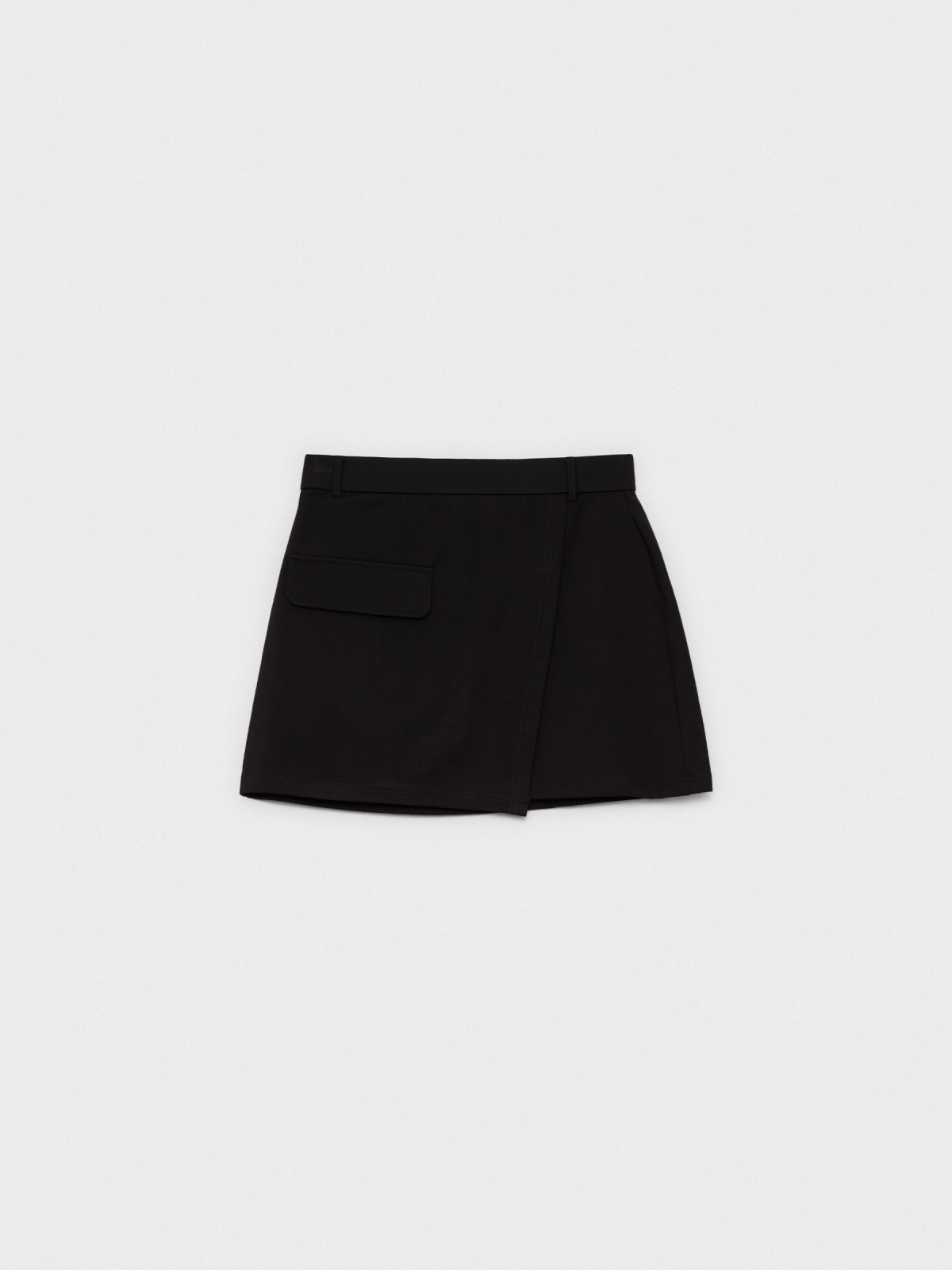 Mini skirt with pocket black detail view