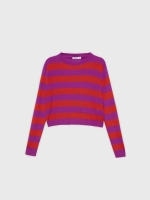 %Pto% Striped crop sweater multicolor