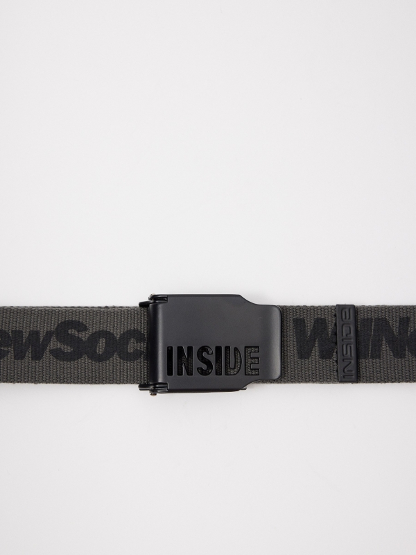 New Social belt grey detail view