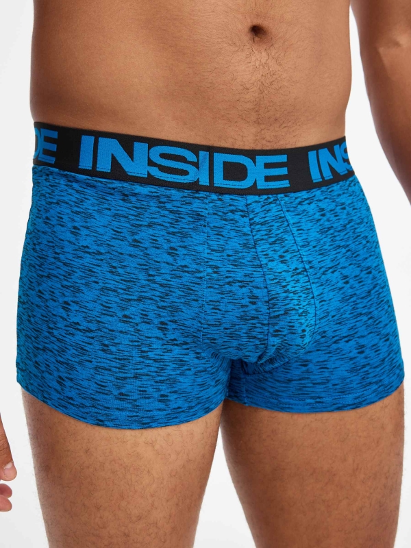 Pack 6 boxers com contrastes vista geral frontal