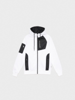 %Pto% Multi-pocket zippered sweatshirt white