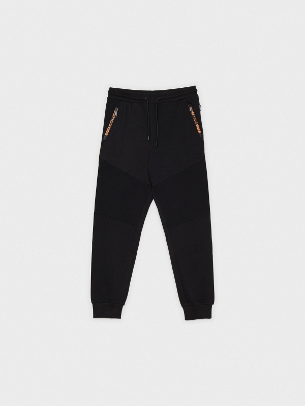  Calças de ciclista jogger preto